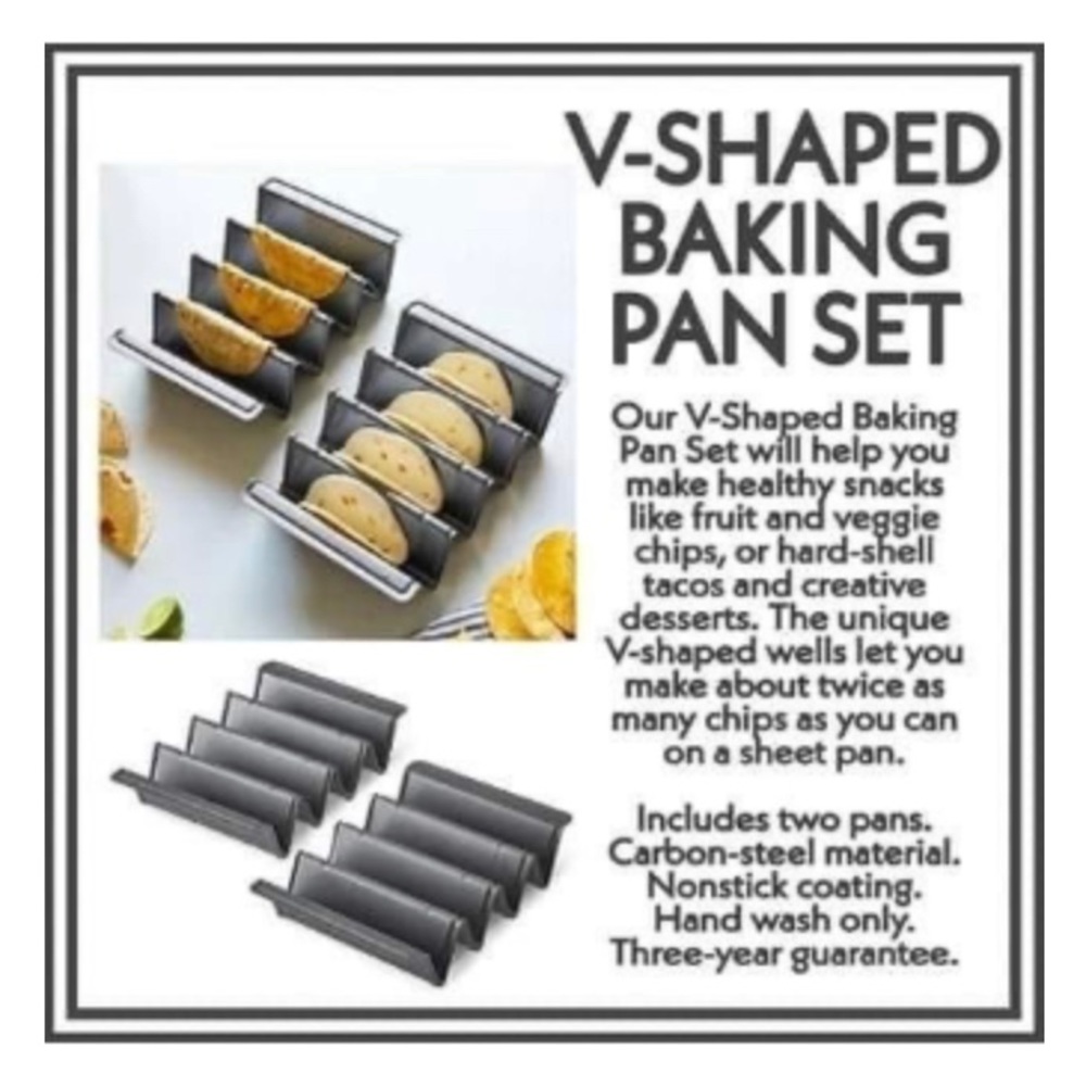 Pampered Chef V-Shaped Baking Pan Set